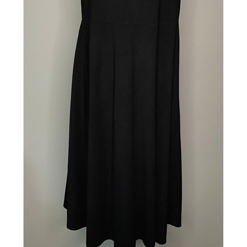 A New Day XL Womens Black Scoop Neck Sleeveless Maxi Tank Dress Lagenlook Resort - Picture 4 of 14